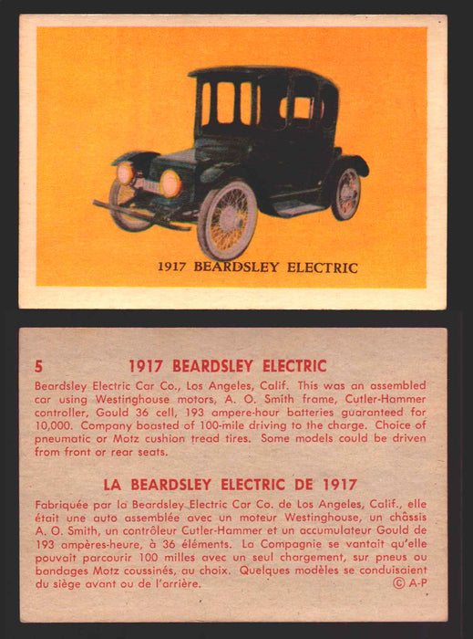 1959 Parkhurst Old Time Cars Vintage Trading Card You Pick Singles #1-64 V339-16 5	1917 Beardsley Electric  - TvMovieCards.com