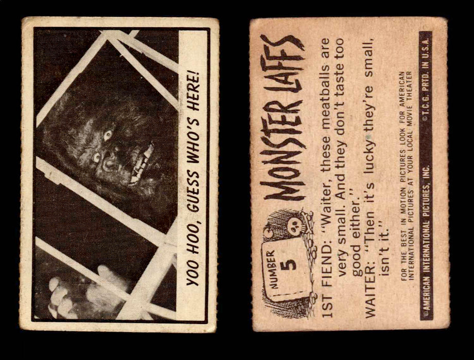 1966 Monster Laffs Midgee Vintage Trading Card You Pick Singles #1-108 Horror #5  - TvMovieCards.com