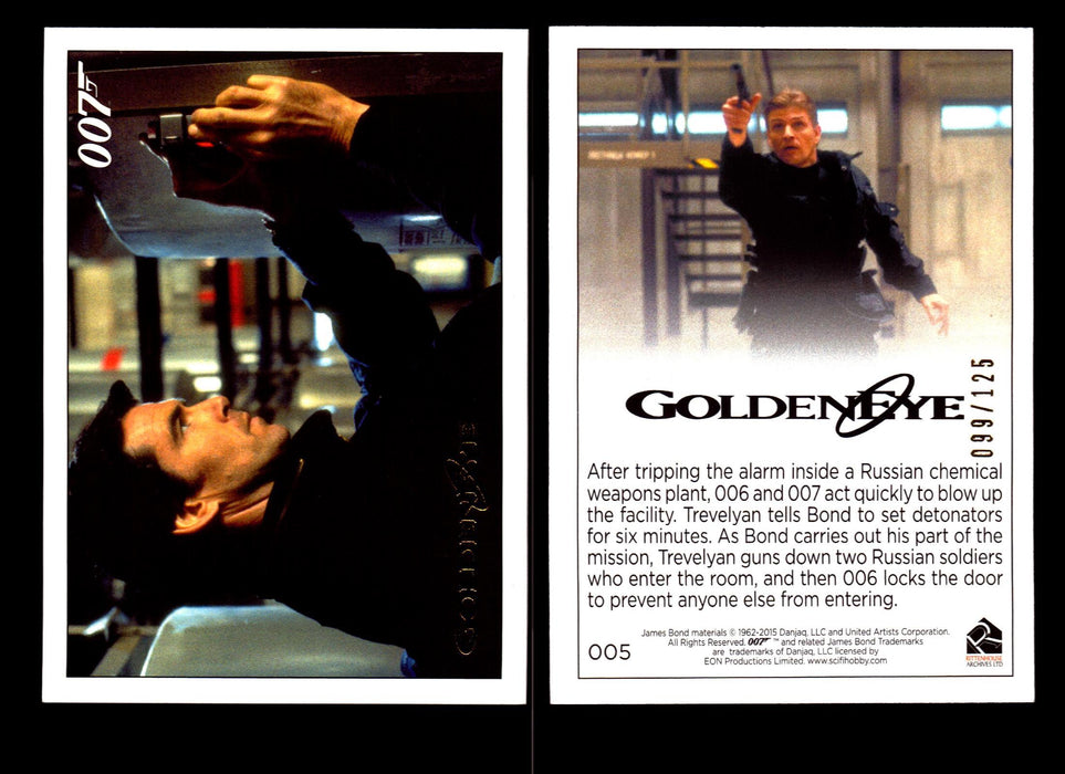 James Bond Archives 2015 Goldeneye Gold Parallel Card You Pick Single #1-#102 #5  - TvMovieCards.com