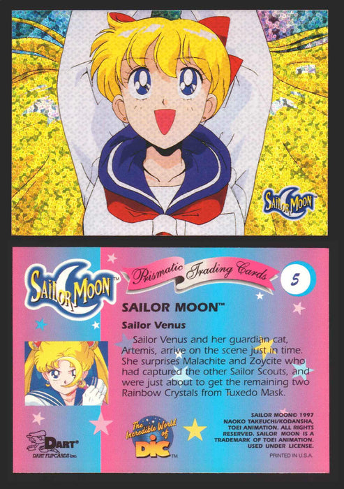 1997 Sailor Moon Prismatic You Pick Trading Card Singles #1-#72 Cracked 5   Sailor Venus  - TvMovieCards.com