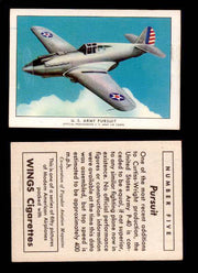 1940 Modern American Airplanes Series 1 Vintage Trading Cards Pick Singles #1-50 5 U.S. Army Pursuit (Curtiss-Wright P-40)  - TvMovieCards.com