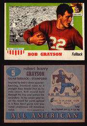 1955 Topps All American Football Trading Card You Pick Singles #1-#100 VG/EX #	5	Bobby Grayson  - TvMovieCards.com