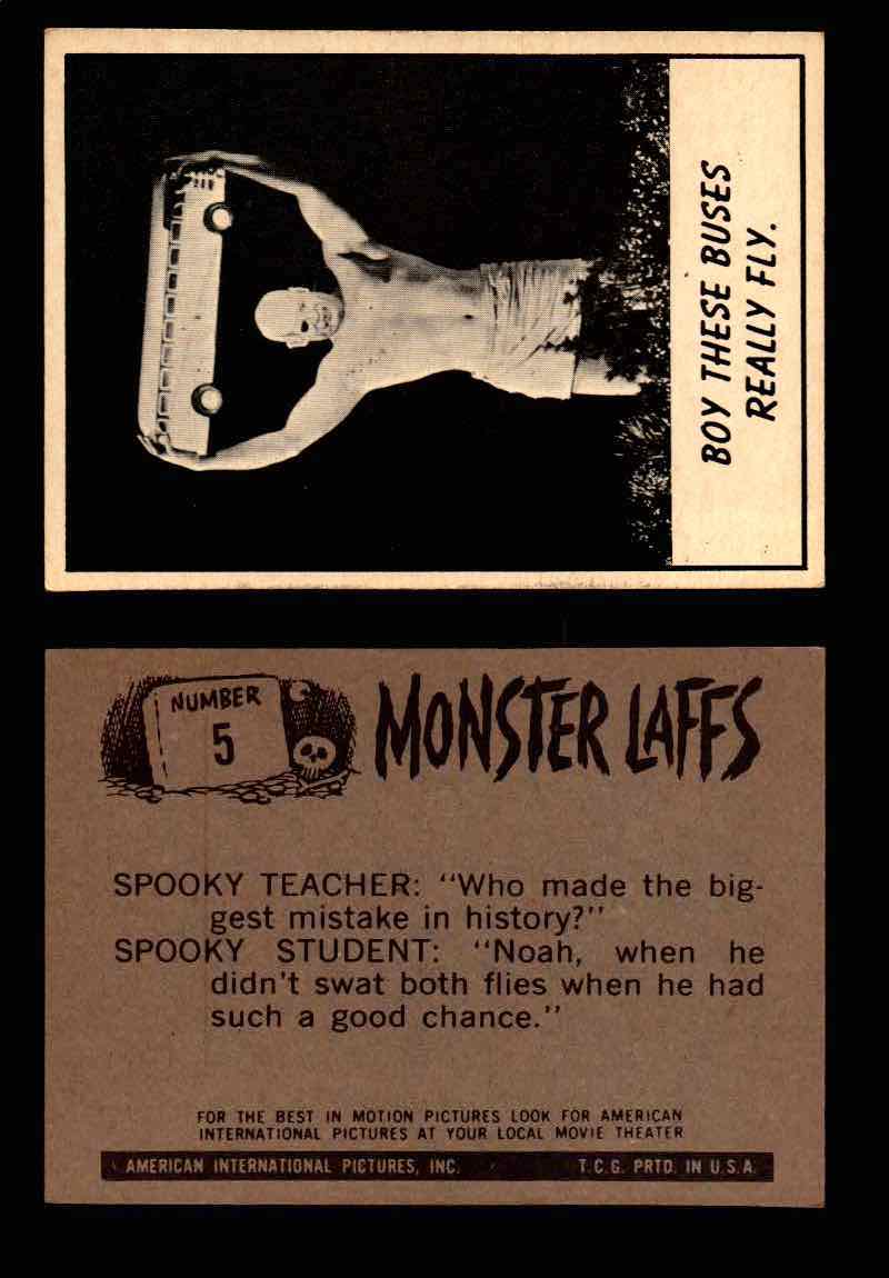 Monster Laffs 1966 Topps Vintage Trading Card You Pick Singles #1-66 #5  - TvMovieCards.com