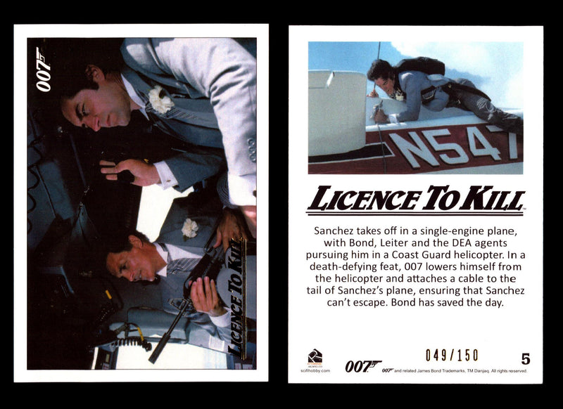 James Bond Classics 2016 Licence To Kill Gold Foil Parallel Card You Pick Single #5  - TvMovieCards.com