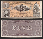 1962 Civil War News A&BC Trading Card You Pick Single Currency $1000 $500 Five Dollars (Richmond   September 2   1861   No. 4763)  - TvMovieCards.com