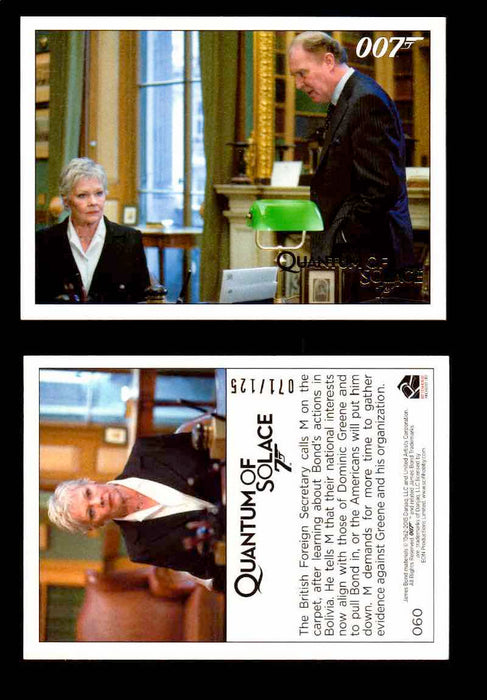 James Bond Archives Quantum of Solace Gold Parallel You Pick Single Cards #1-90 #60  - TvMovieCards.com