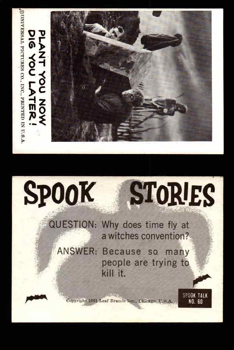 1961 Spook Stories Series 1 Leaf Vintage Trading Cards You Pick Singles #1-#72 #60  - TvMovieCards.com