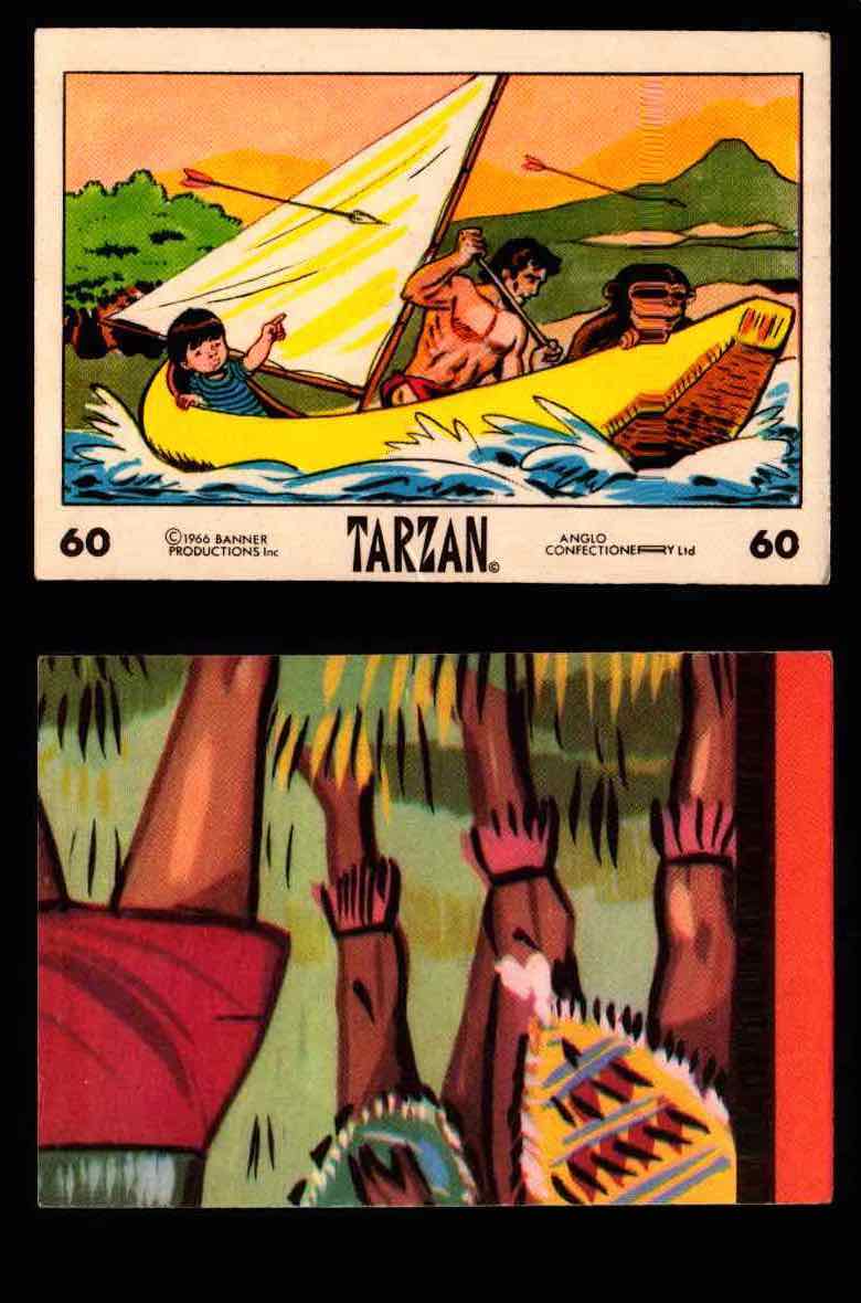 1966 Tarzan Banner Productions Vintage Trading Cards You Pick Singles #1-66 #60  - TvMovieCards.com