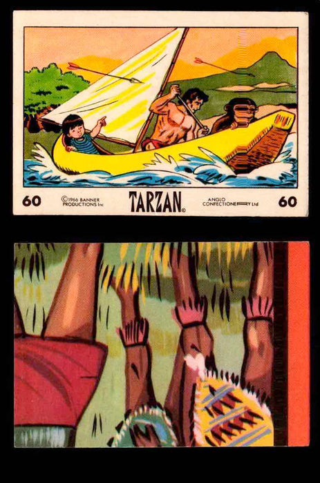 1966 Tarzan Banner Productions Vintage Trading Cards You Pick Singles #1-66 #60  - TvMovieCards.com