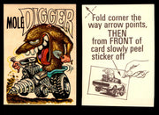 Fabulous Odd Rods Vintage Sticker Cards 1973 #1-#66 You Pick Singles #60   Mole Digger  - TvMovieCards.com