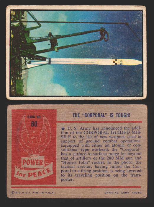 1954 Power For Peace Vintage Trading Cards You Pick Singles #1-96 60   The "Corporal" Is Tough!  - TvMovieCards.com