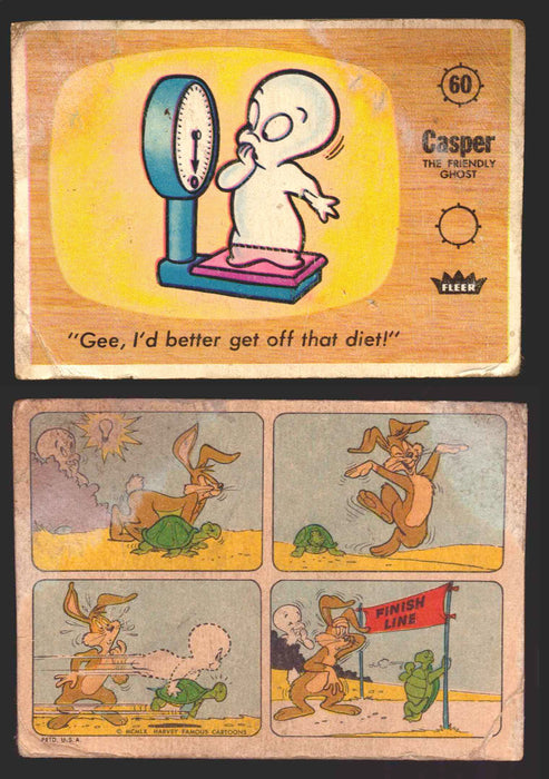 1960 Casper The Ghost Fleer Vintage Trading Card You Pick Singles #1-#66 60   "Gee I'd better get off that diet!"  - TvMovieCards.com