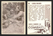 1963 Combat Series I Donruss Selmur Vintage Card You Pick Singles #1-66 60   A Real Soldier  - TvMovieCards.com