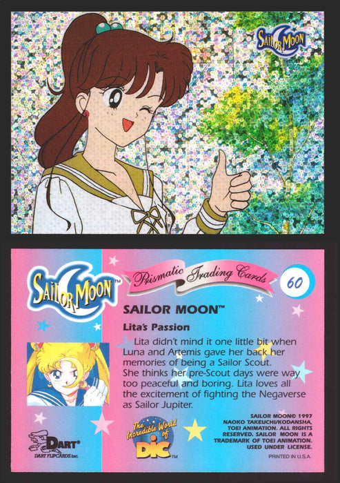 1997 Sailor Moon Prismatic You Pick Trading Card Singles #1-#72 No Cracks 60   Lita's Passion  - TvMovieCards.com