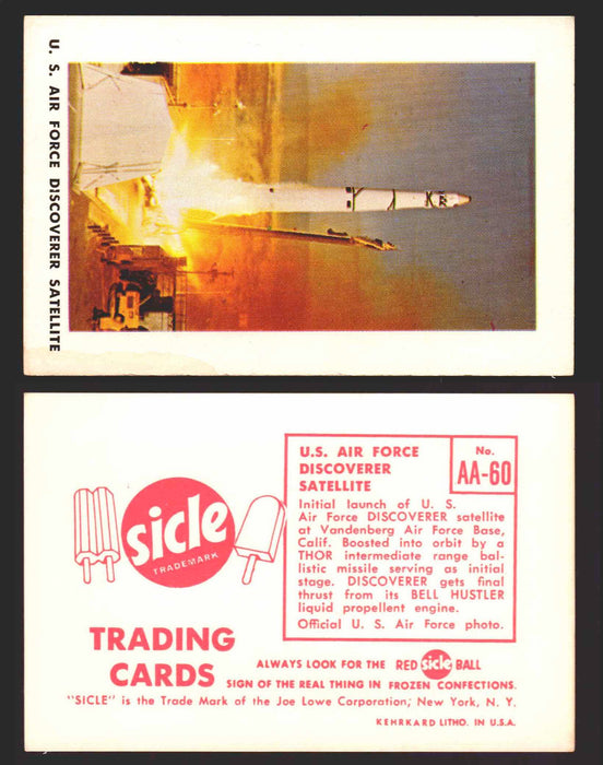1959 Sicle Airplanes Joe Lowe Corp Vintage Trading Card You Pick Singles #1-#76 AA-60	U. S. Air Force Discoverer Satellite  - TvMovieCards.com