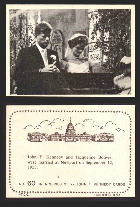 1964 The Story of John F. Kennedy JFK Topps Trading Card You Pick Singles #1-77 #60  - TvMovieCards.com