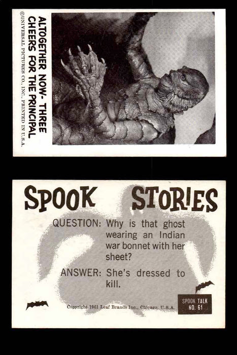 1961 Spook Stories Series 1 Leaf Vintage Trading Cards You Pick Singles #1-#72 #61  - TvMovieCards.com