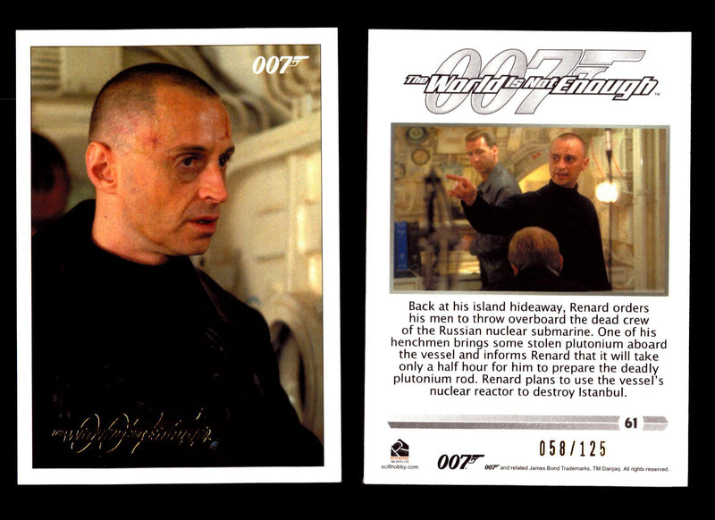 James Bond Classics 2016 World is Not Enough Gold Foil Parallel Card You Pick Nu - TvMovieCards.com