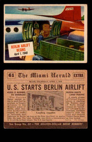 1954 Scoop Newspaper Series 1 Topps Vintage Trading Cards You Pick Singles #1-78 61   Berlin Airlift Begins  - TvMovieCards.com