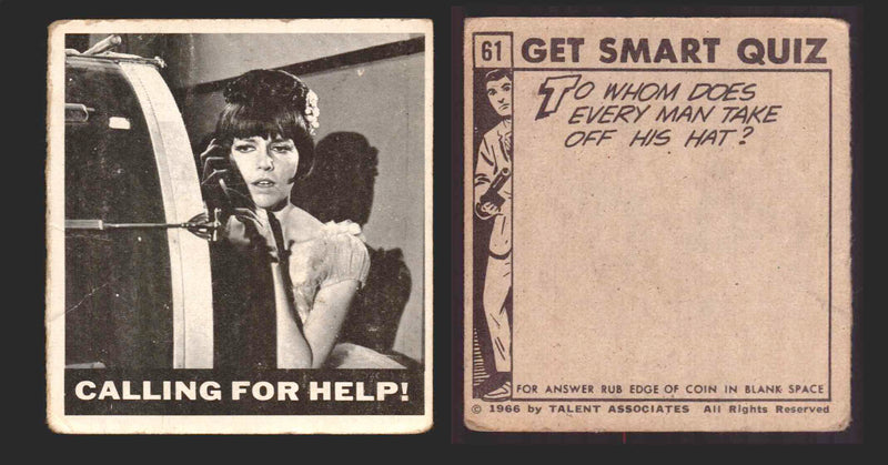1966 Get Smart Vintage Trading Cards You Pick Singles #1-66 OPC O-PEE-CHEE #61  - TvMovieCards.com