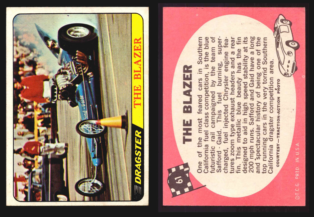 Hot Rods Topps 1968 George Barris Vintage Trading Cards #1-66 You Pick Singles #61 The Blazer  - TvMovieCards.com