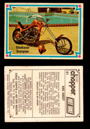 1972 Street Choppers & Hot Bikes Vintage Trading Card You Pick Singles #1-66 #61   Gladiator Scorpion  - TvMovieCards.com