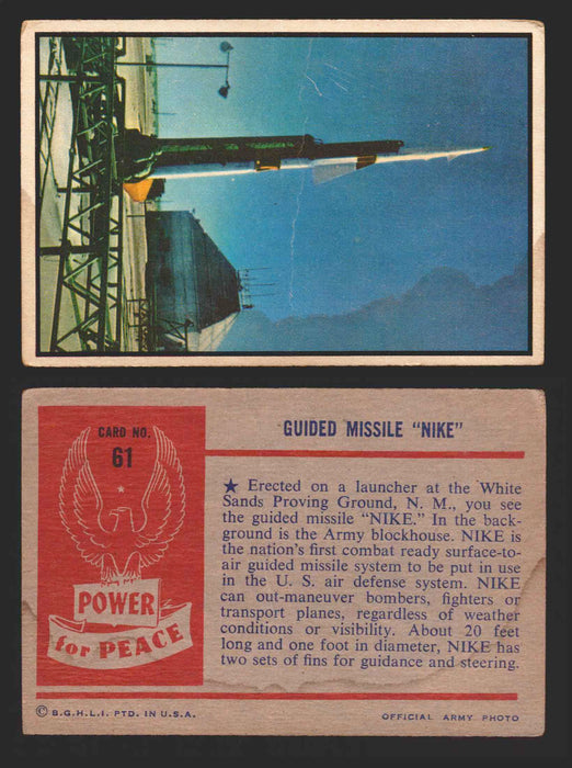 1954 Power For Peace Vintage Trading Cards You Pick Singles #1-96 61   Guided Missile "Nike"  - TvMovieCards.com