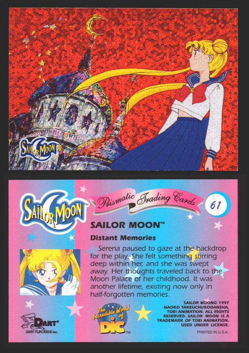 1997 Sailor Moon Prismatic You Pick Trading Card Singles #1-#72 Cracked 61   Distant Memories  - TvMovieCards.com