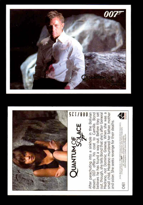 James Bond Archives Quantum of Solace Gold Parallel You Pick Single Cards #1-90 #61  - TvMovieCards.com