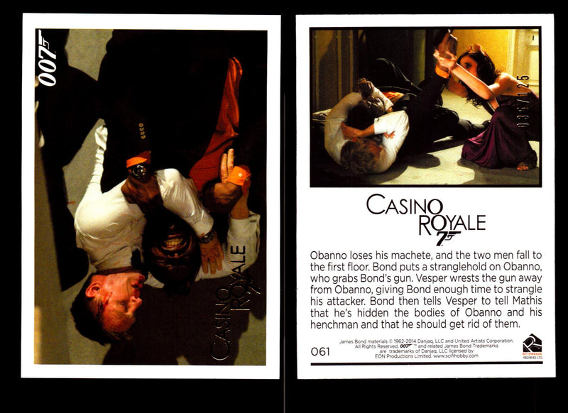 James Bond Archives 2014 Casino Royal Gold Parallel Card You Pick Number #61  - TvMovieCards.com