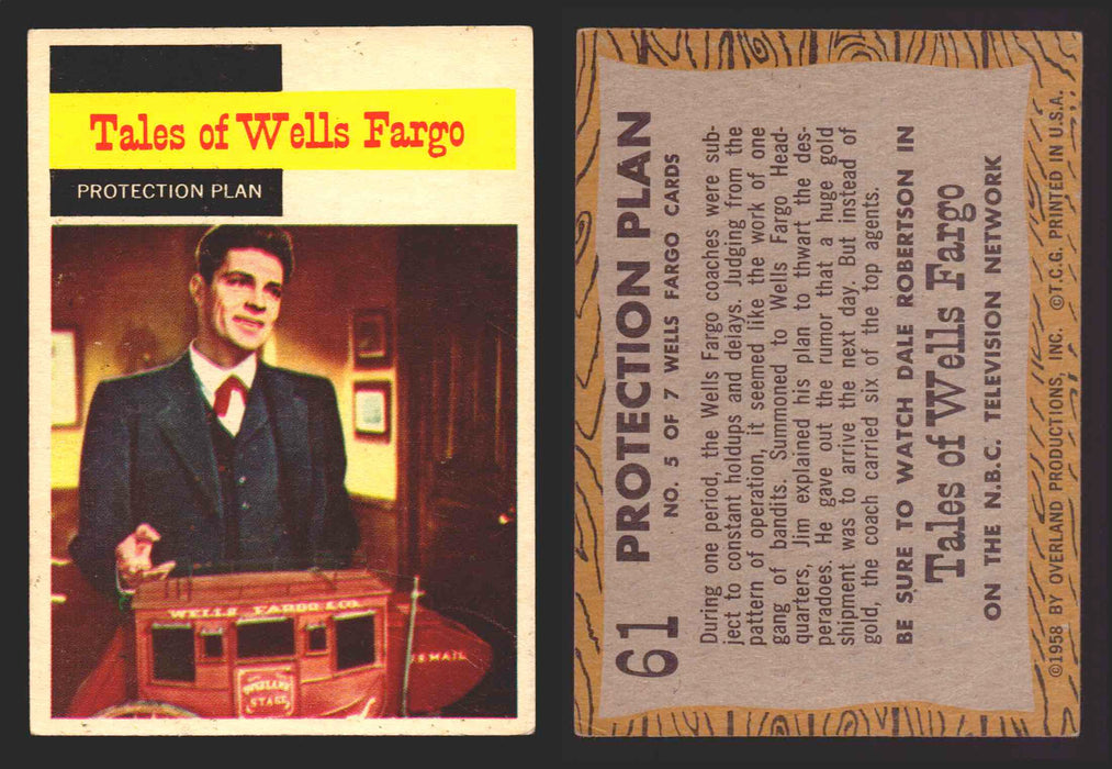 1958 TV Westerns Topps Vintage Trading Cards You Pick Singles #1-71 61   Protection Plan  - TvMovieCards.com