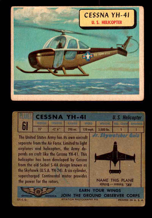 1957 Planes Series II Topps Vintage Card You Pick Singles #61-120 #61  - TvMovieCards.com