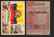 1956 Flags of the World Vintage Trading Cards You Pick Singles #1-#80 Topps 61	Ecuador  - TvMovieCards.com