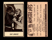 1966 Monster Laffs Midgee Vintage Trading Card You Pick Singles #1-108 Horror #61  - TvMovieCards.com