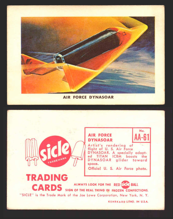 1959 Sicle Airplanes Joe Lowe Corp Vintage Trading Card You Pick Singles #1-#76 AA-61	Air Force Dynasoar  - TvMovieCards.com