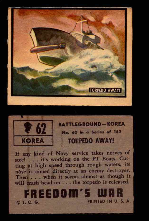 1950 Freedom's War Korea Topps Vintage Trading Cards You Pick Singles #1-100 #62  - TvMovieCards.com