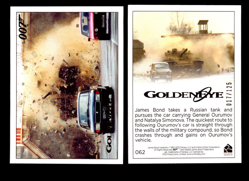 James Bond Archives 2015 Goldeneye Gold Parallel Card You Pick Single #1-#102 #62  - TvMovieCards.com