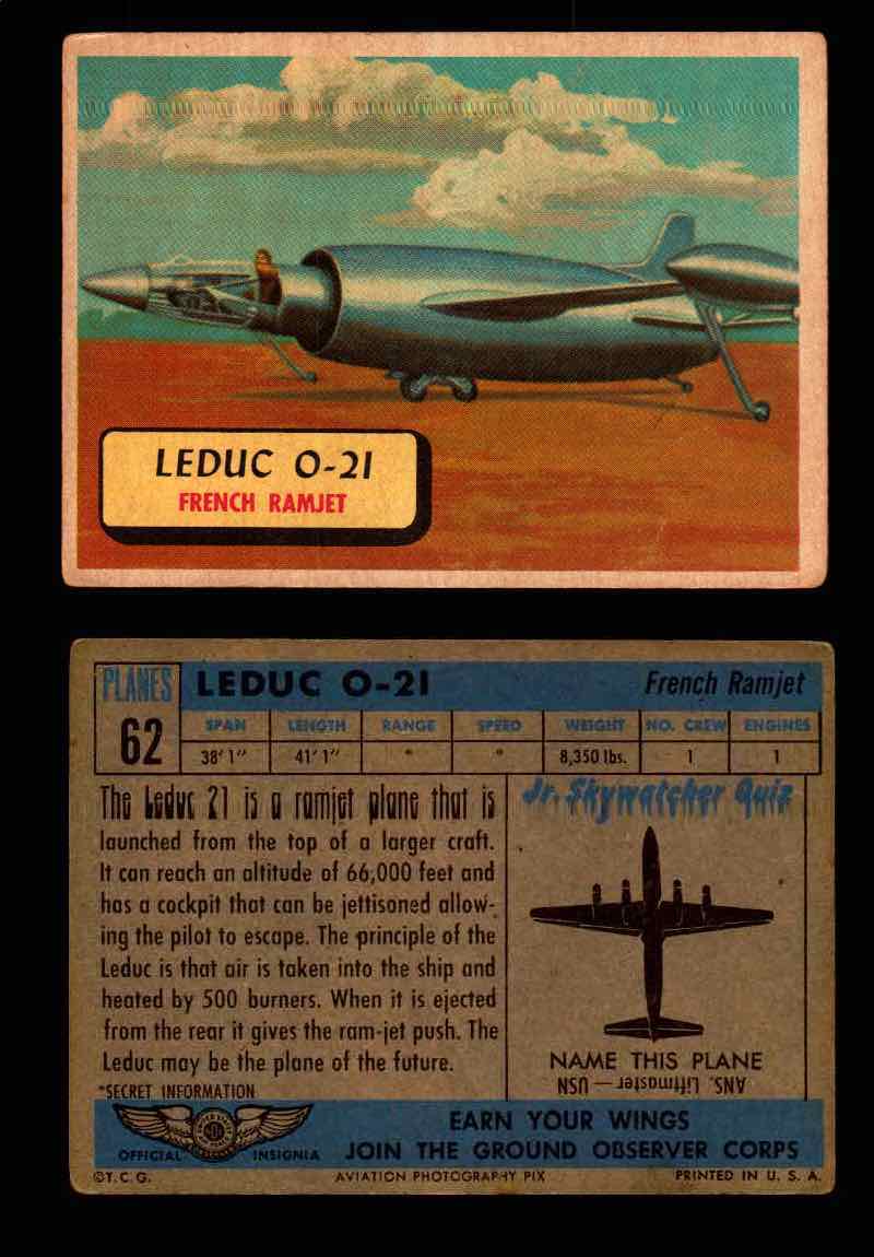 1957 Planes Series II Topps Vintage Card You Pick Singles #61-120 #62  - TvMovieCards.com