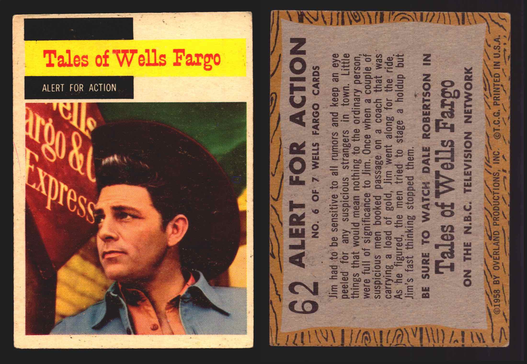 1958 TV Westerns Topps Vintage Trading Cards You Pick Singles #1