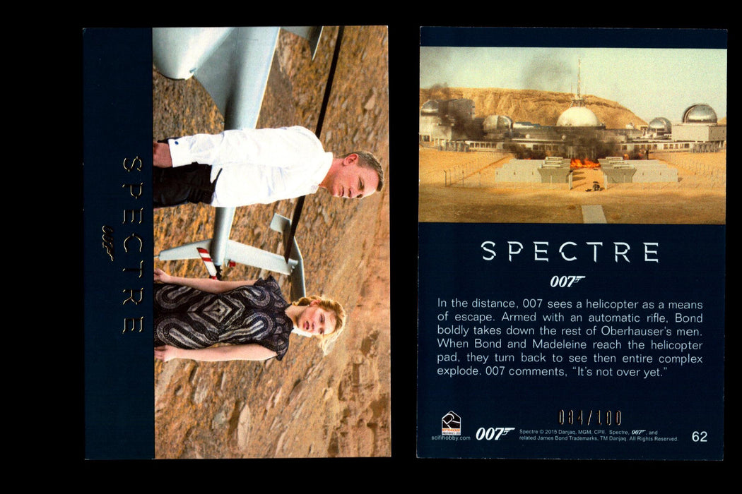 James Bond Archives 2016 Spectre Gold Parallel Card You Pick Singles #1-#76 #62  - TvMovieCards.com