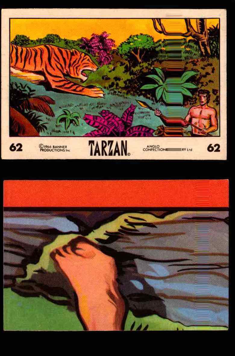 1966 Tarzan Banner Productions Vintage Trading Cards You Pick Singles #1-66 #62  - TvMovieCards.com