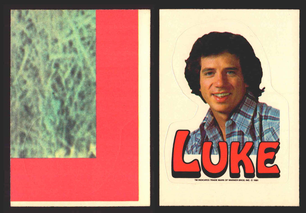 1981 Dukes of Hazzard Sticker Trading Cards You Pick Singles #1-#66 Donruss (DS2) Luke  - TvMovieCards.com