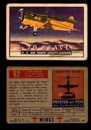 1952 Wings Topps TCG Vintage Trading Cards You Pick Singles #1-100 #62  - TvMovieCards.com