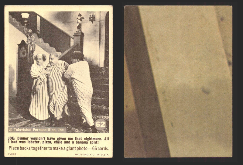 1966 Three 3 Stooges Fleer Vintage Trading Cards You Pick Singles #1-66 #62  - TvMovieCards.com