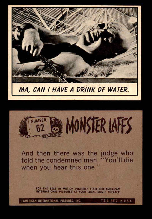 Monster Laffs 1966 Topps Vintage Trading Card You Pick Singles #1-66 #62  - TvMovieCards.com