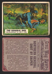 1962 Civil War News Topps TCG Trading Card You Pick Single Cards #1 - 88 62   The General Dies  - TvMovieCards.com
