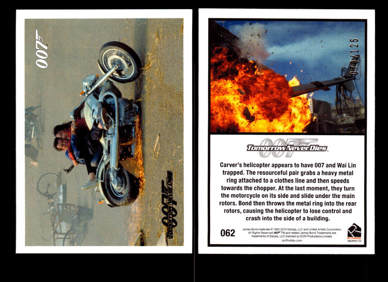 James Bond Archives 2014 Tomorrow Never Dies Gold Parallel Card You Pick Singles #62  - TvMovieCards.com