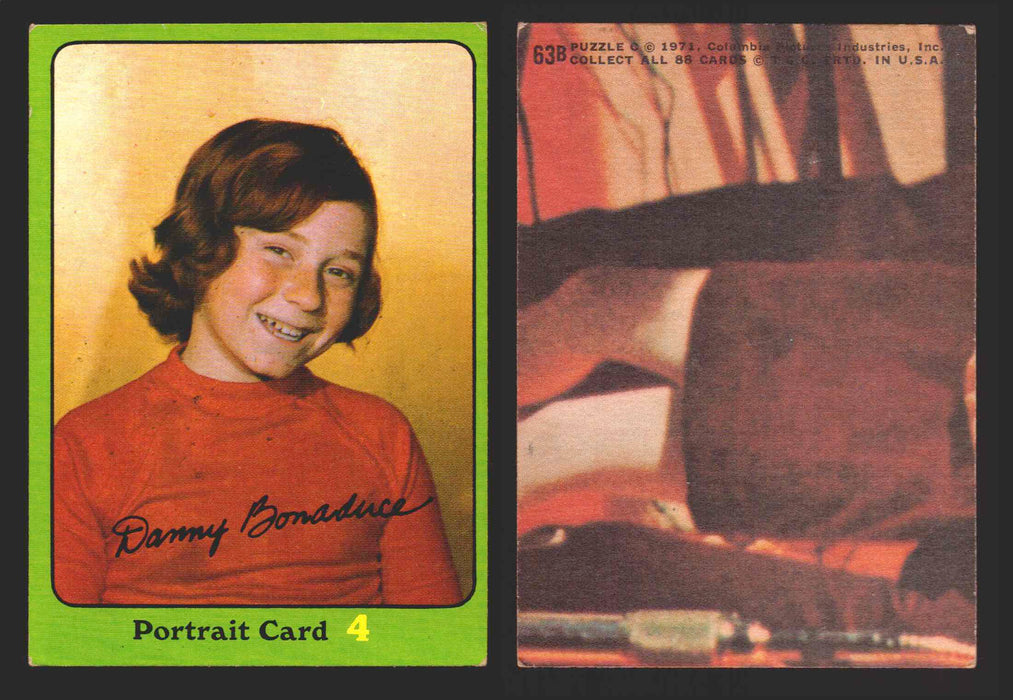 1971 The Partridge Family Series 3 Green You Pick Single Cards #1-88B Topps USA #	63B   Portrait Card  4: Danny Bonaduce  - TvMovieCards.com