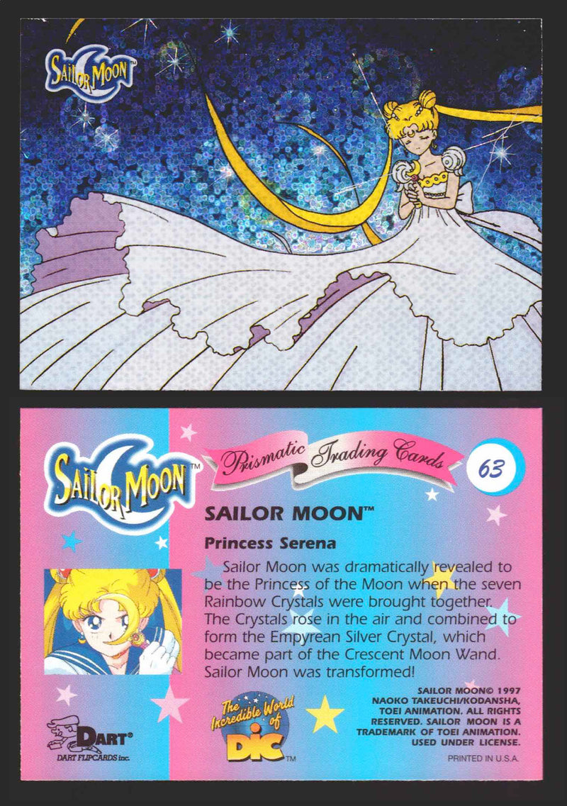 1997 Sailor Moon Prismatic You Pick Trading Card Singles #1-#72 Cracked 63   Princess Serena  - TvMovieCards.com