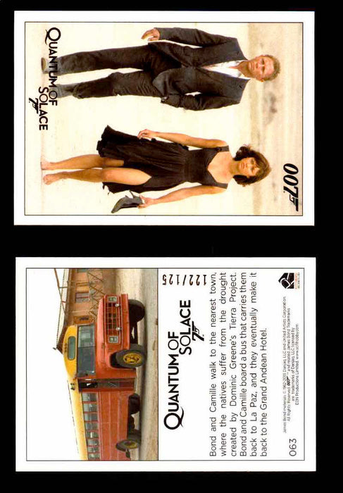 James Bond Archives Quantum of Solace Gold Parallel You Pick Single Cards #1-90 #63  - TvMovieCards.com